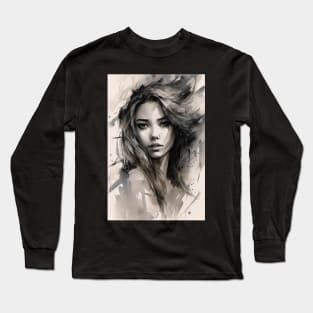 Woman in the Wind Long Sleeve T-Shirt